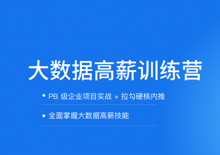 拉钩-大数据开发高薪训练营|2021年|完结