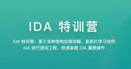 【看雪】IDA特训营