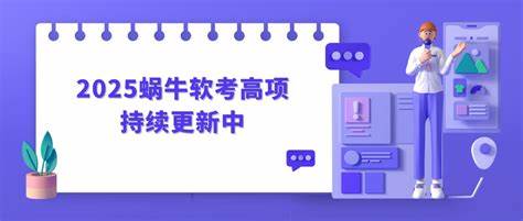 2025蜗牛软考高项 | 更新