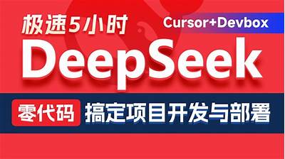 黑马DeepSeek+Cursor+Devbox 零代码开发项目课程 视频+资料