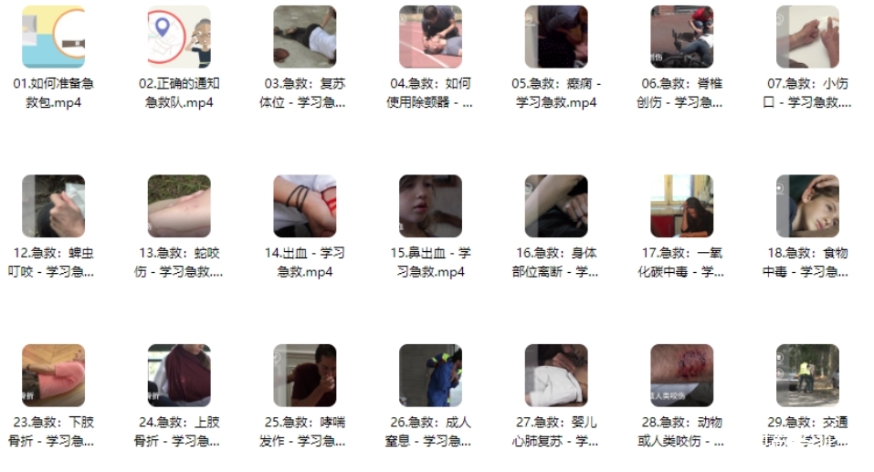 家庭急救 家庭常用41种急救技能 赶快学起来 关键时刻能救命