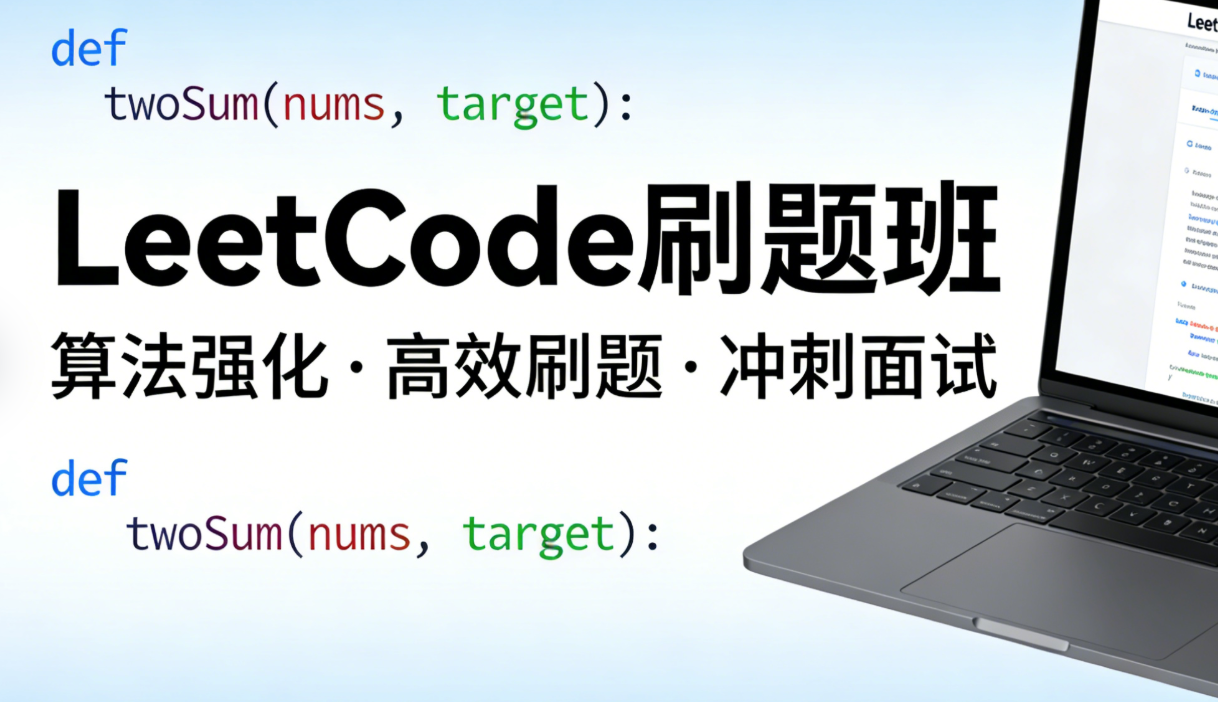 LeetCode刷题班，小象面试算法与数据结构提升教程 价值999元