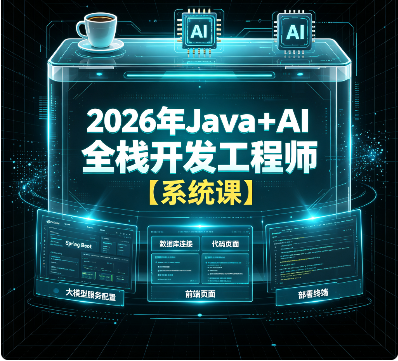 2026年Java+AI全栈开发工程师【系统课】
